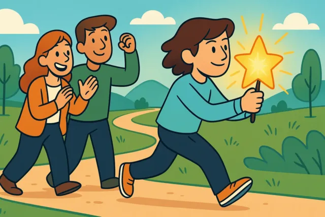 Ilustración optimista sobre motivación para dejar las drogas