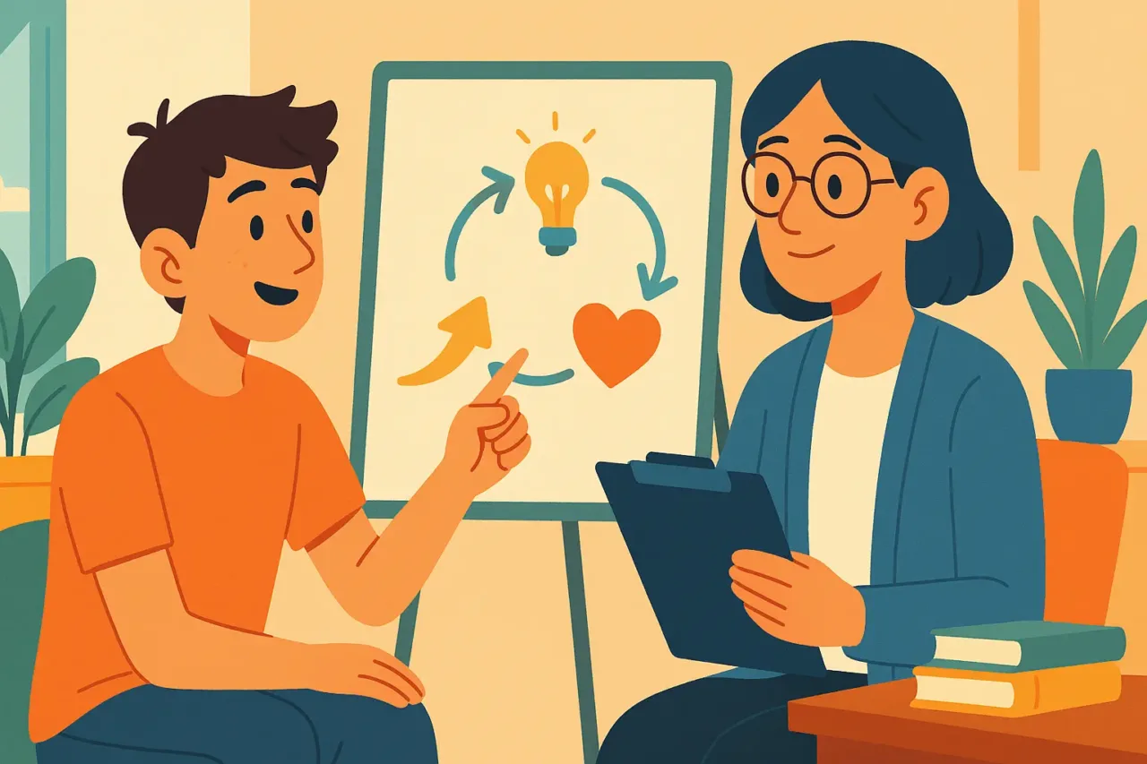 sesión de terapia cognitivo conductual