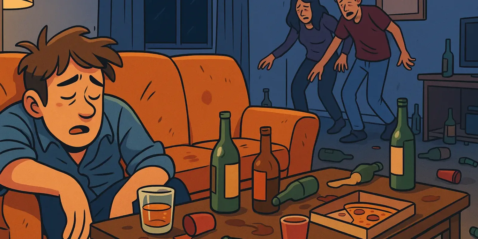 fiesta que refleja la situación del alcoholismo en España