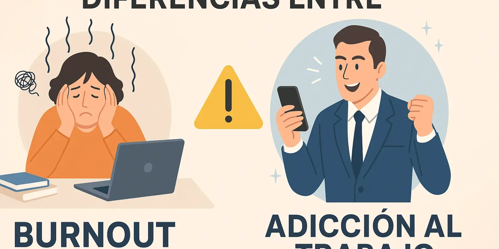 diferencias entre bornout y adiccion al trabajo