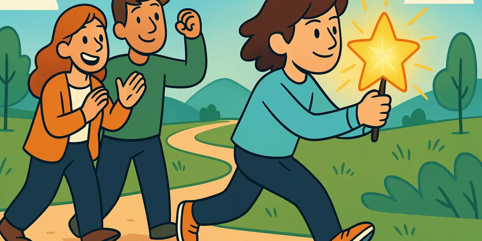 Ilustración optimista sobre motivación para dejar las drogas