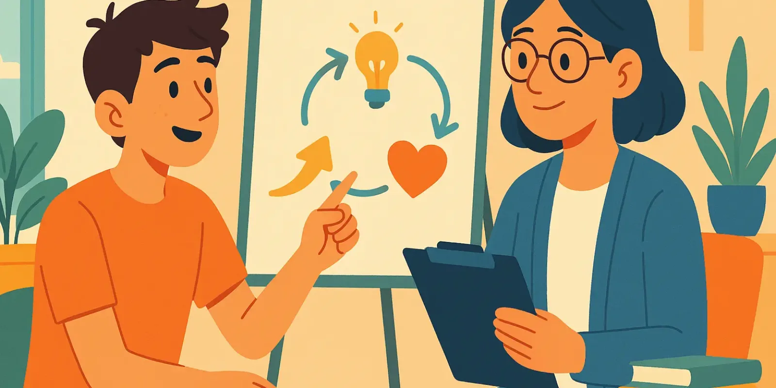 sesión de terapia cognitivo conductual